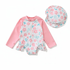 Traje de Baño Manga Larga con Gorro 2