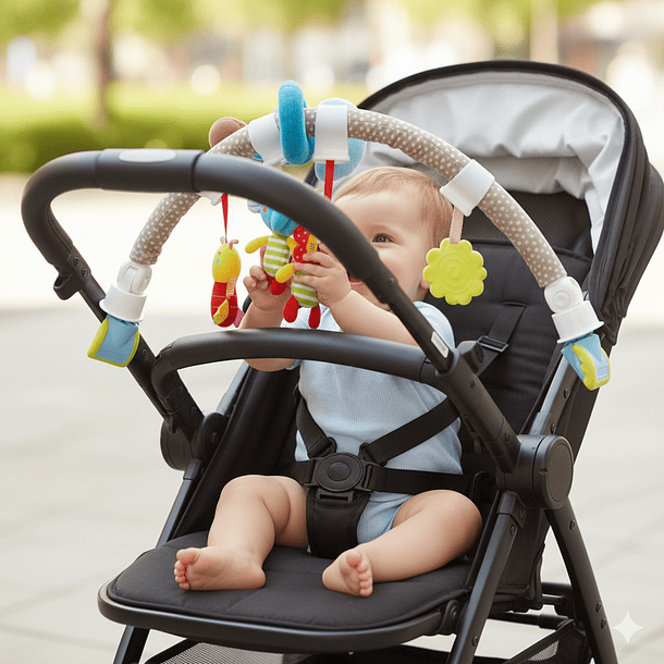 Arco Sensorial 2 en 1 para Cuna y Coche
