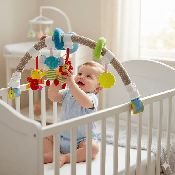 Arco Sensorial 2 en 1 para Cuna y Coche