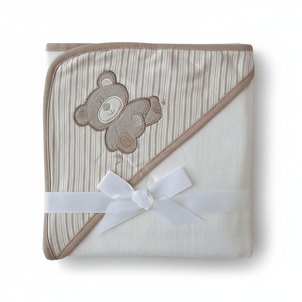 Manta Reversible de Algodón con Capucha  7