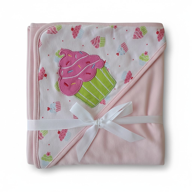 Manta Reversible de Algodón con Capucha  7