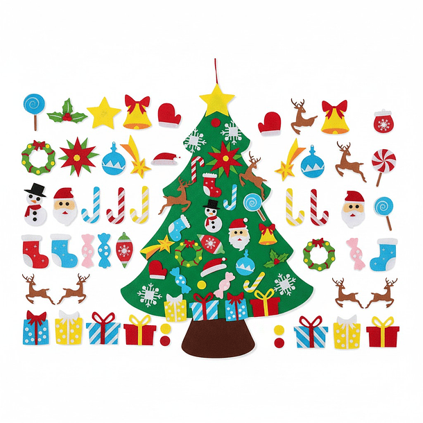 Árbol de Navidad de Fieltro Interactivo 3
