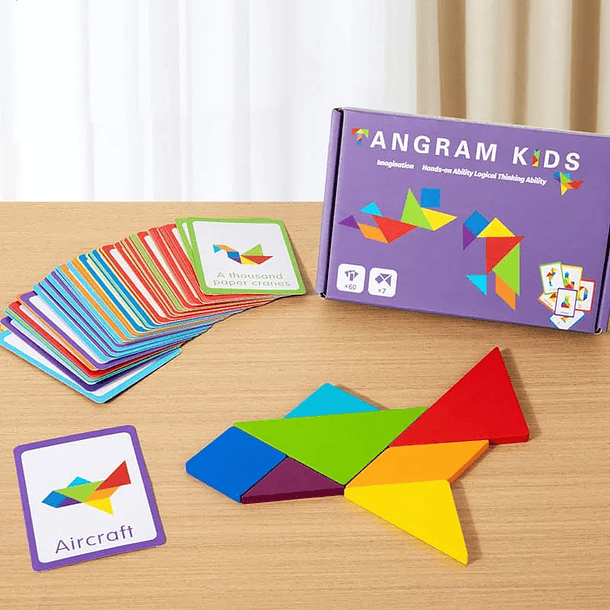 Rompecabezas Tangram de Madera
