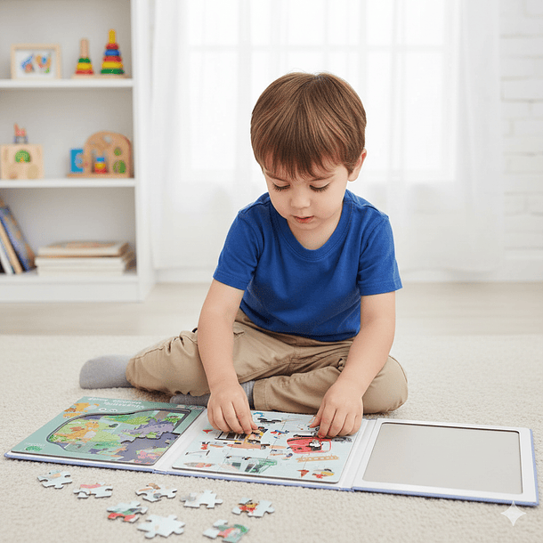 Libro de Puzzle Magnético 60 Piezas