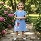 Vestido Algodón Conejita & Frutilla 1