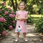 Vestido Algodón Flores & Abejitas 1