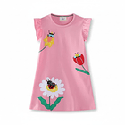 Vestido Algodón Flores & Abejitas 2