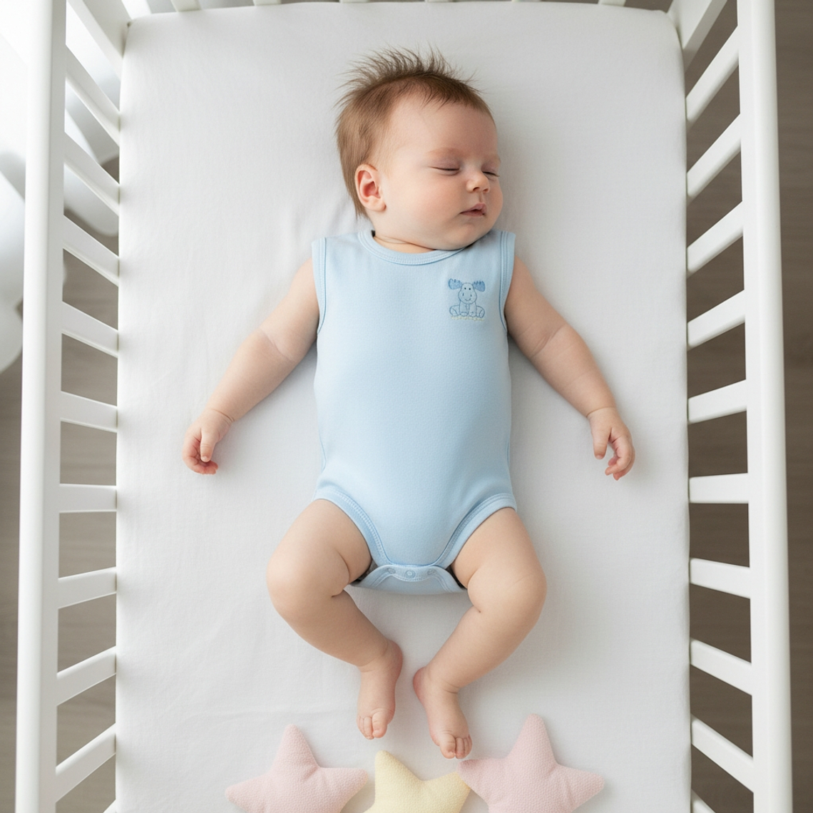 Body Sin Manga Algodón Pima Recién Nacido 1