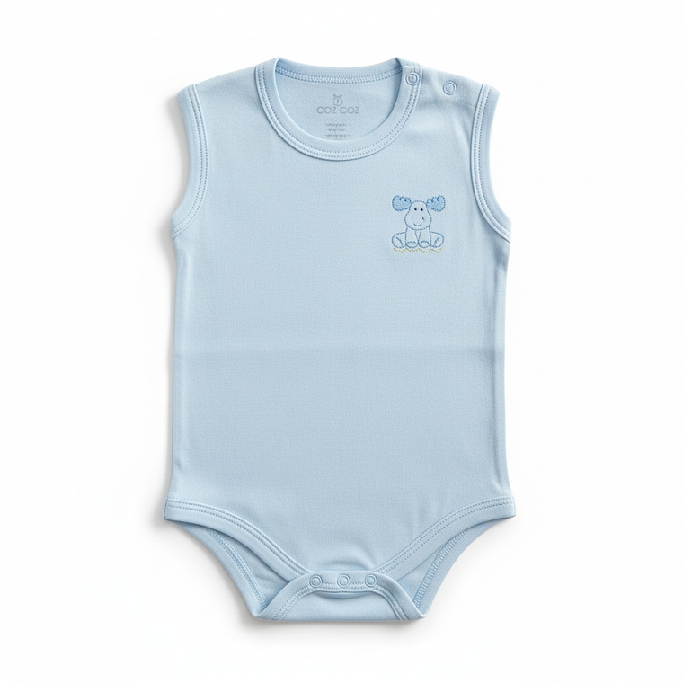 Body Sin Manga Algodón Pima Recién Nacido 2