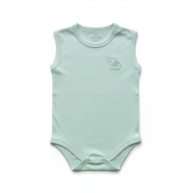 Body Sin Manga Algodón Pima Recién Nacido 6