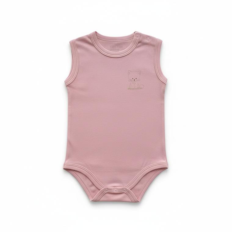 Body Sin Manga Algodón Pima Recién Nacida 2