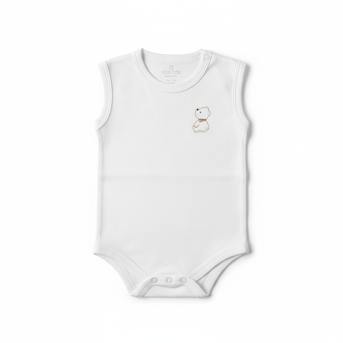 Body Sin Manga Algodón Pima 4