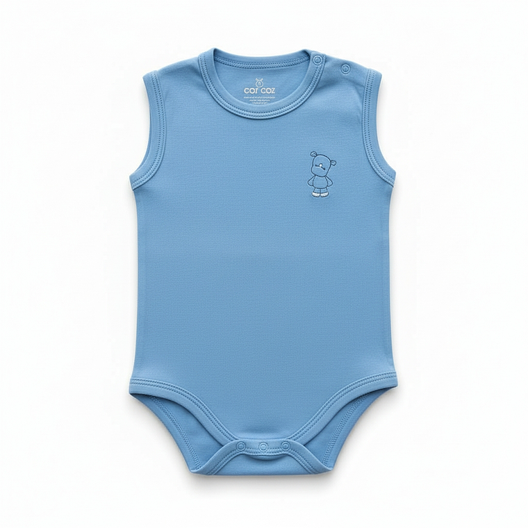 Body Sin Manga Algodón Pima 5