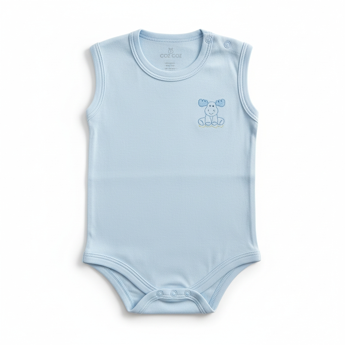 Body Sin Manga Algodón Pima 3