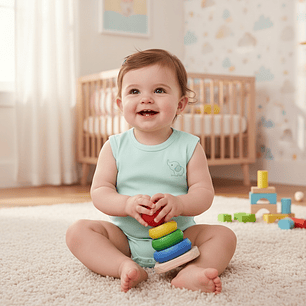 Body Sin Manga Algodón Pima