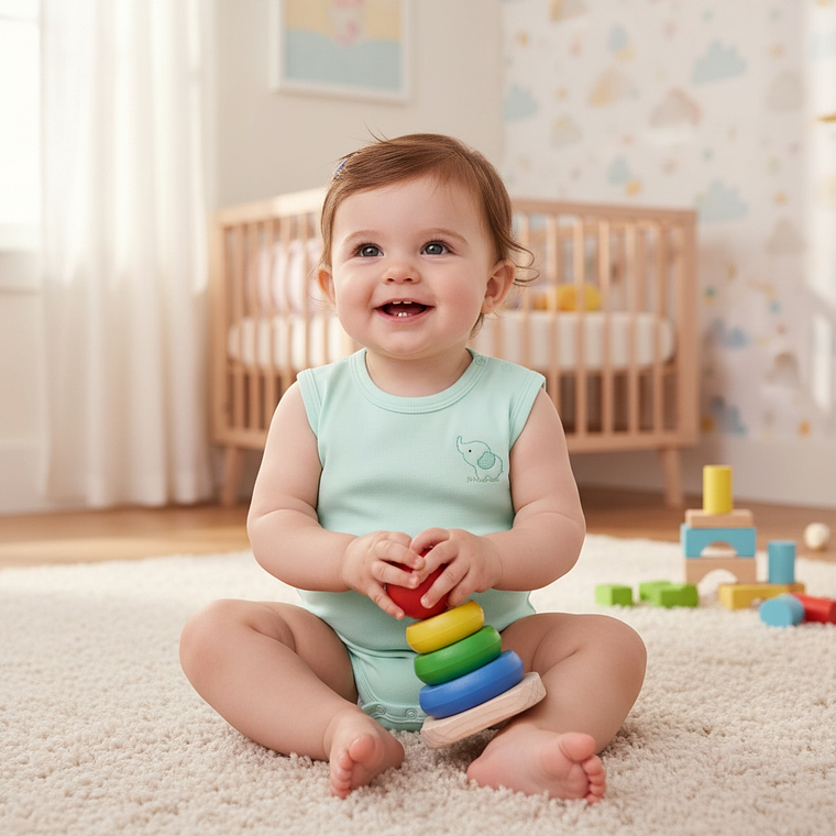 Body Sin Manga Algodón Pima 1