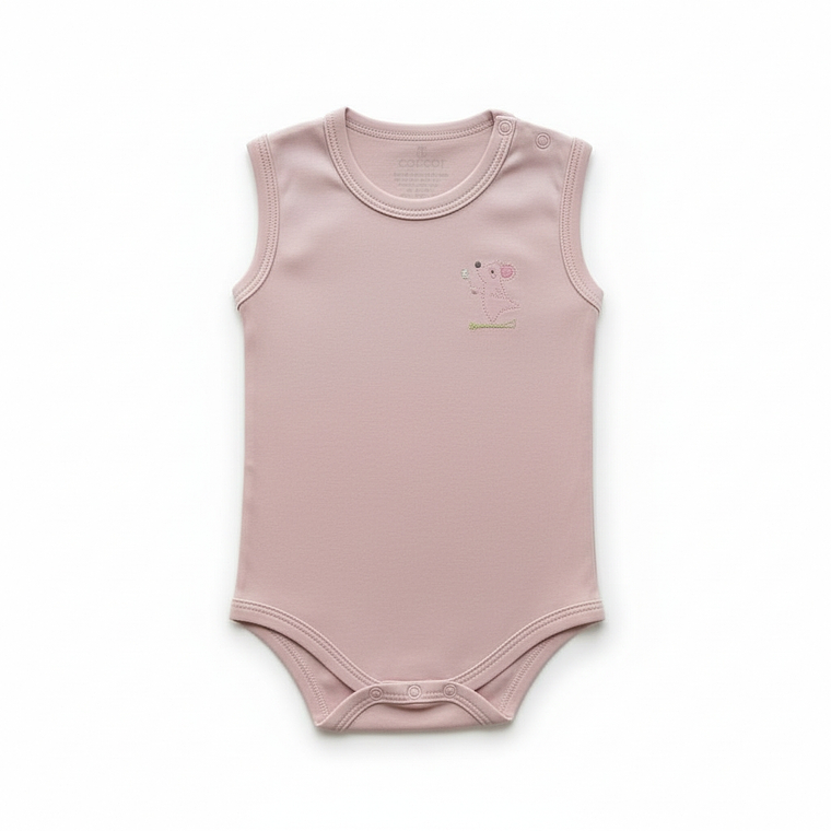 Body Sin Manga Algodón Pima 2