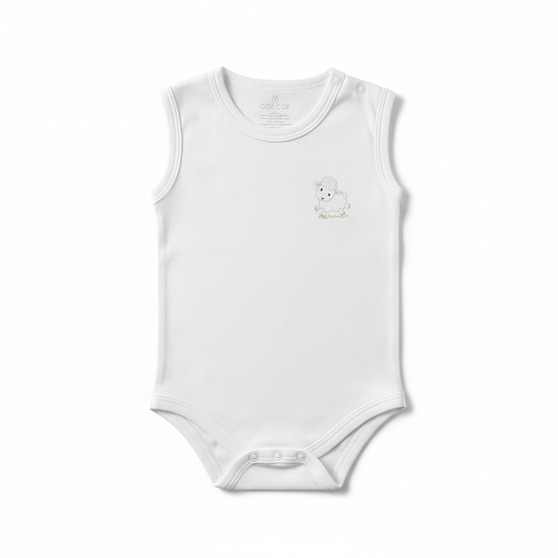 Body Sin Manga Algodón Pima 5