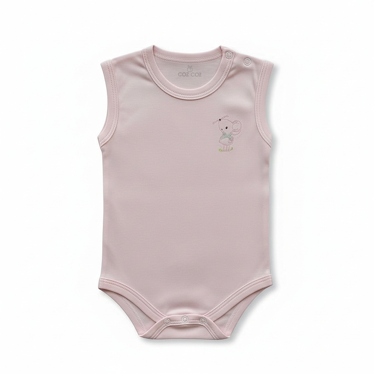 Body Sin Manga Algodón Pima 4