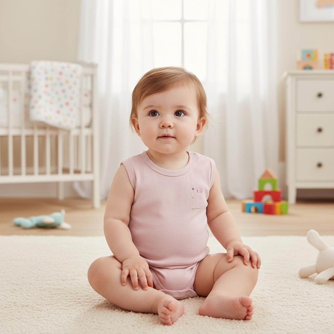 Body Sin Manga Algodón Pima 1