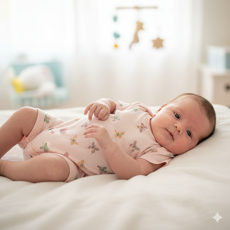 Pijama Enterito Mariposas Recién Nacida 1