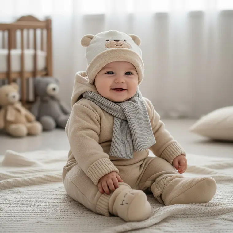 Set Gorrito y Pantuflas Bebé 1
