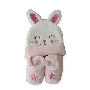 Set Gorrito y Pantuflas Bebé