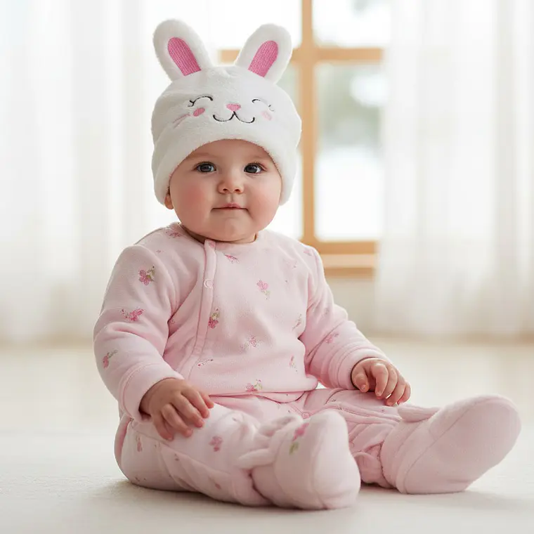 Set Gorrito y Pantuflas Bebé 1