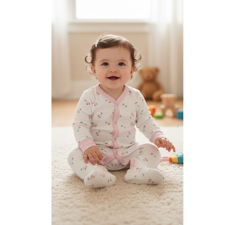 Pijama Enterito Largo Algodón 3
