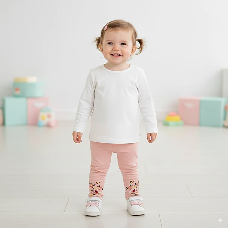 Calza Bordada Abejitas 1