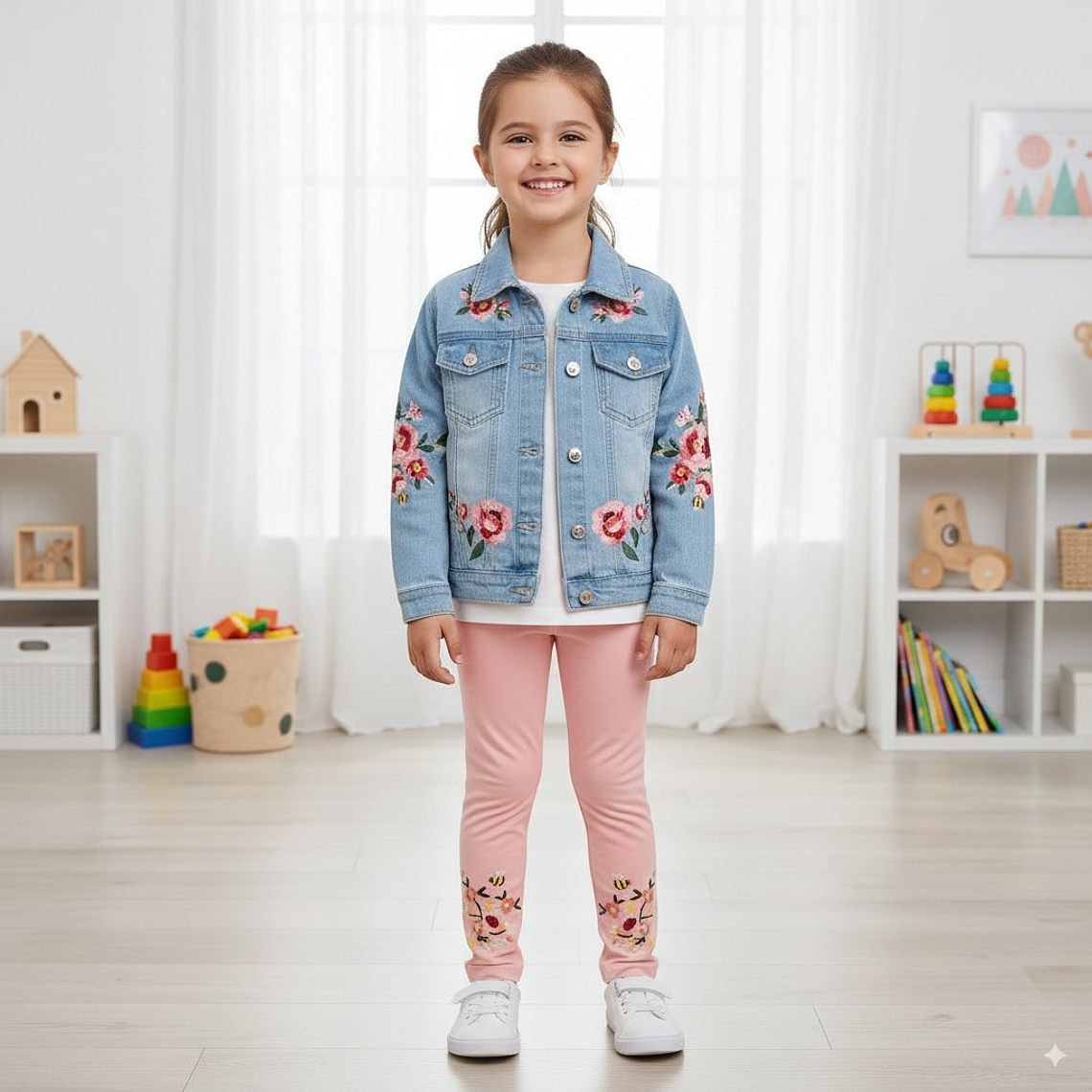 Calza Bordada Abejitas 1