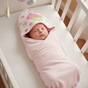 Manta de Algodón con Capucha 