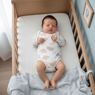 Body Manga Larga Algodón