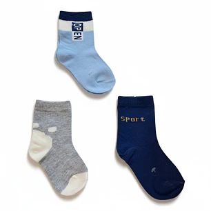 2 Pares Calcetas Niño