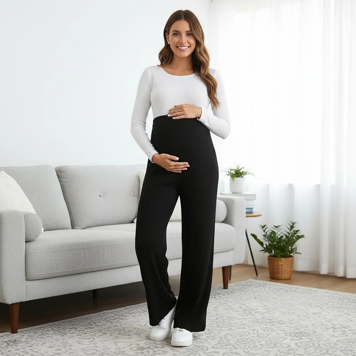 Pantalón Maternal con Pretina Ajustable 1