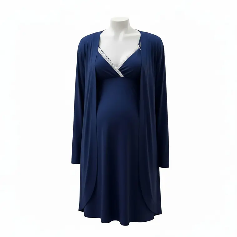 Conjunto Camisón y Bata Maternal 3