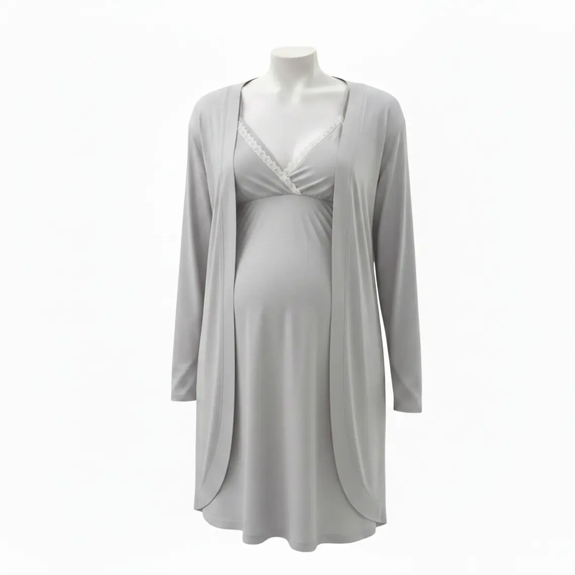 Conjunto Camisón y Bata Maternal 5