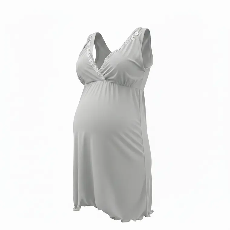 Conjunto Camisón y Bata Maternal 6