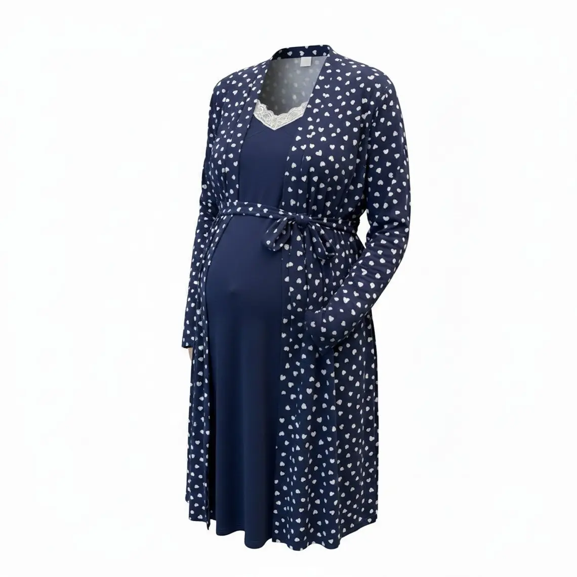 Conjunto Camisón y Bata Maternal 9