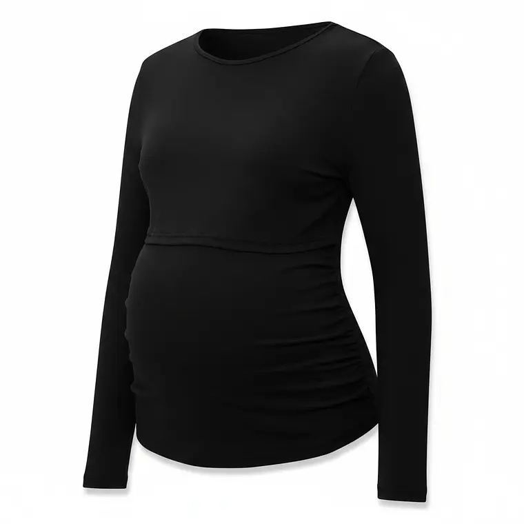 Polera Manga Larga Maternal & Lactancia 12