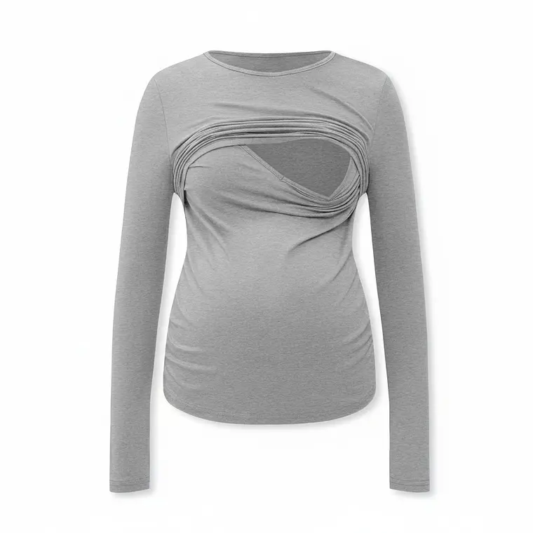Polera Manga Larga Maternal & Lactancia 8