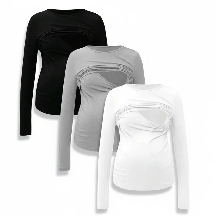 Polera Manga Larga Maternal & Lactancia 4