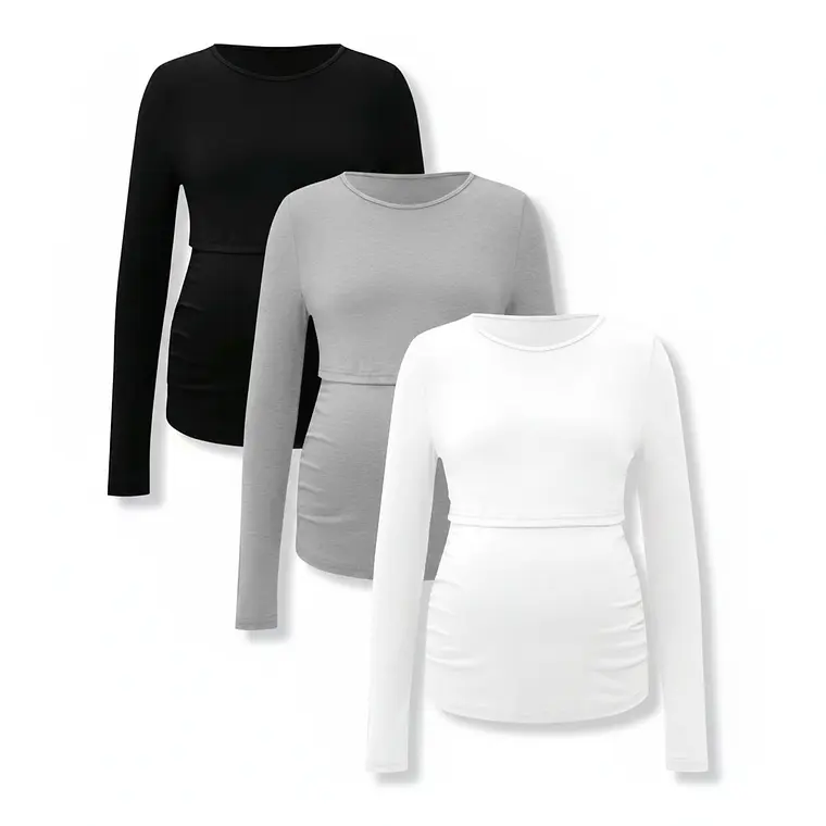 Polera Manga Larga Maternal & Lactancia 3