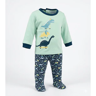 Pijama Algodón Afranelado Dinosaurios
