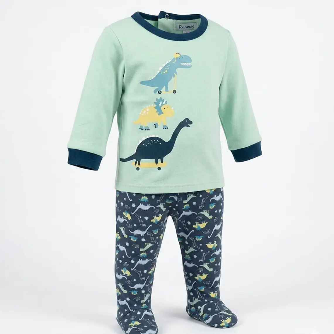 Pijama Algodón Afranelado Dinosaurios 2
