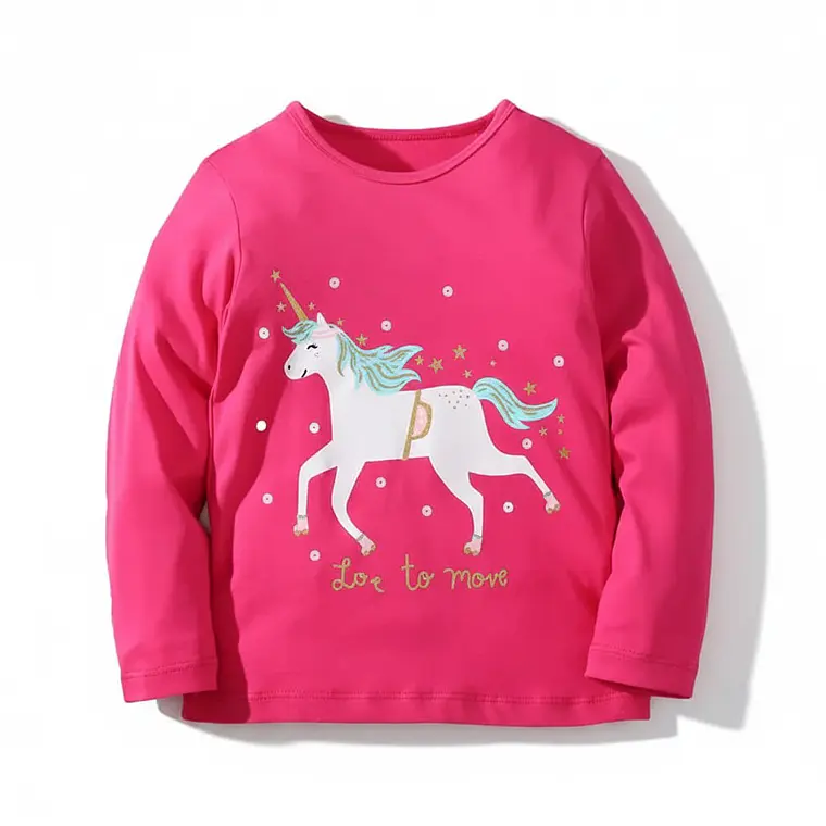 Polera Manga Larga Unicornio 2