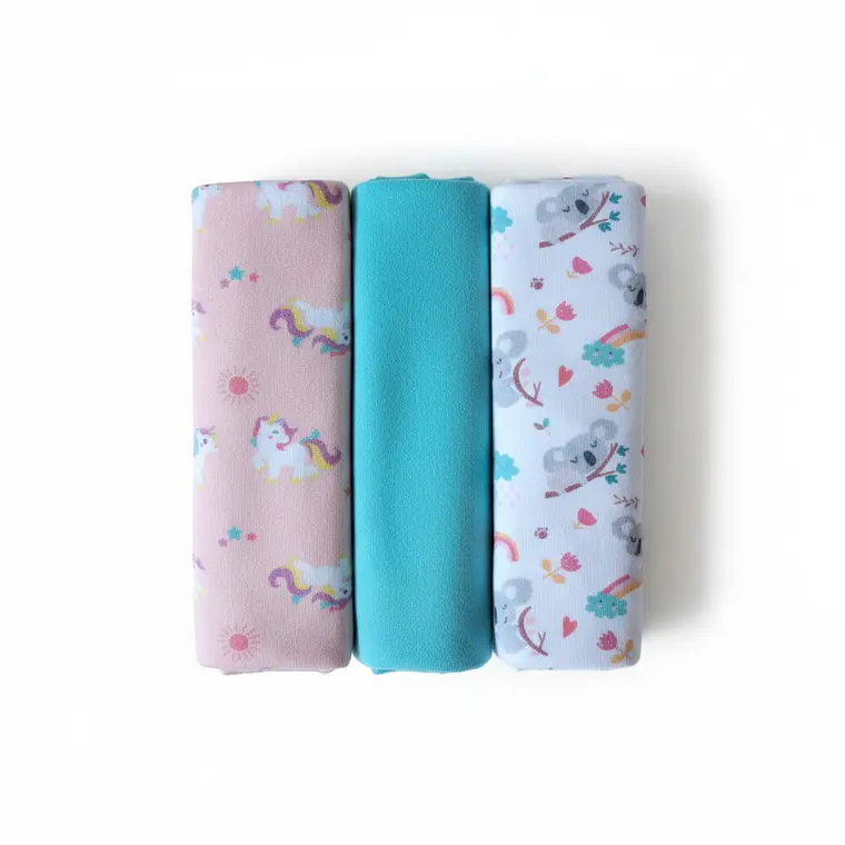 Set de 3 Tutos de Algodón Bebé Niña 3