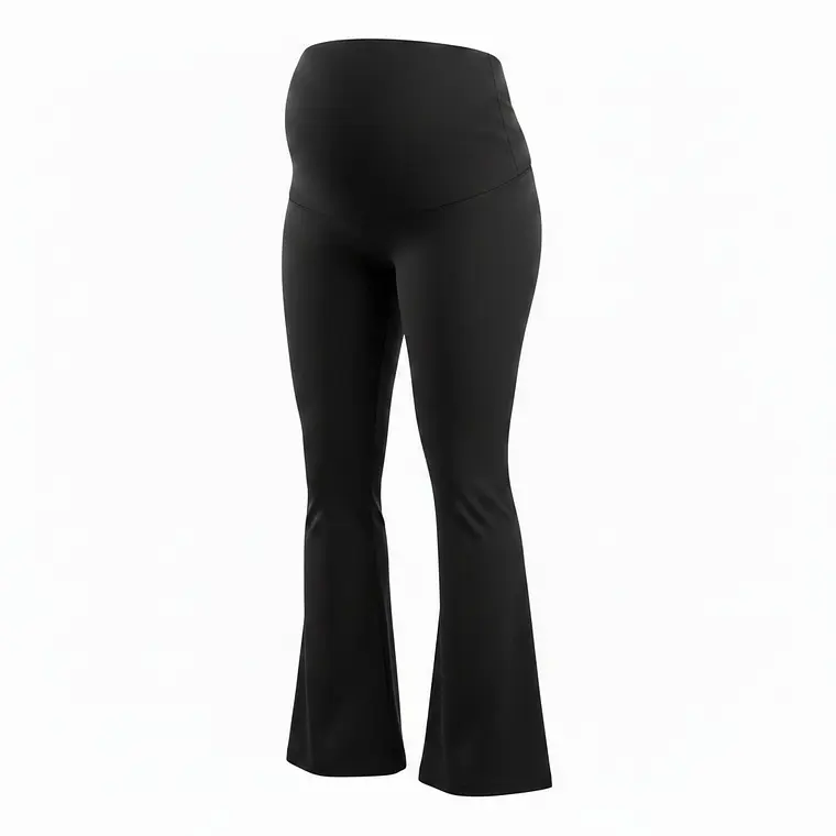 Calza Flare Maternal Forrada en Microchiporro 2