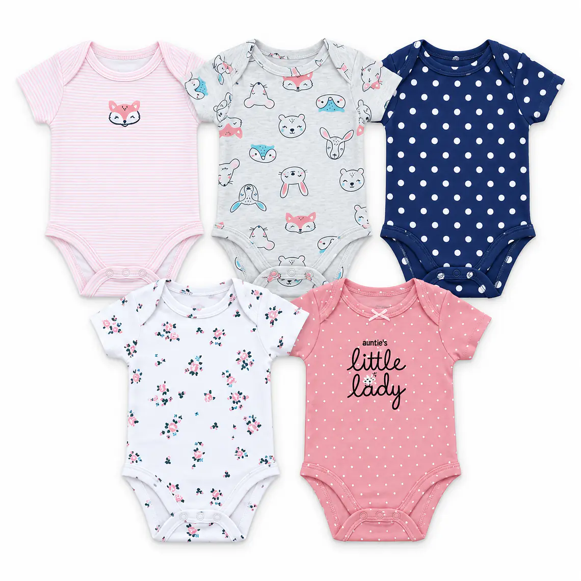 Pack 5 Bodys Auntie´s Little Lady 2