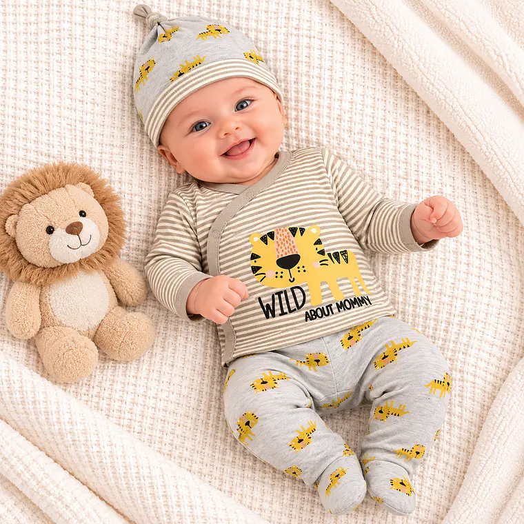 Conjunto 3 Piezas Wild About Mommy  1